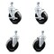 Service Caster 5 Inch Hard Rubber Wheel Swivel 1/2 Inch Threaded Stem Caster Brakes SCC, 2PK SCC-TS20S514-HRS-121315-2-TLB-2 - alternate 1